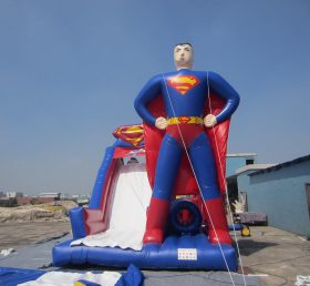 T8-235 Superman szuperhős felfújható csúszda