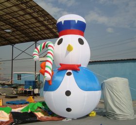 C1-167 Karácsonyi felfújható hóember cukorka cukorka botokkal