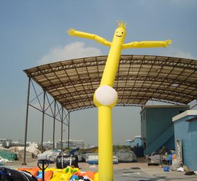 D2-51 Levegő táncos felfújható sárga cső ember reklám