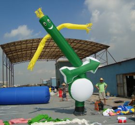 D2-52 Levegős táncos felfújható zöld cső hirdető