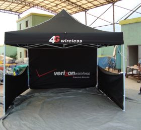 F1-22 Kereskedelmi összecsukható fekete lombkorona sátor