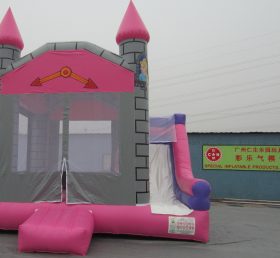 T2-324 Pink kastély felfújható trambulin