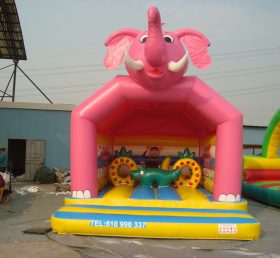 T2-398 Rózsaszín elefánt felfújható trambulin