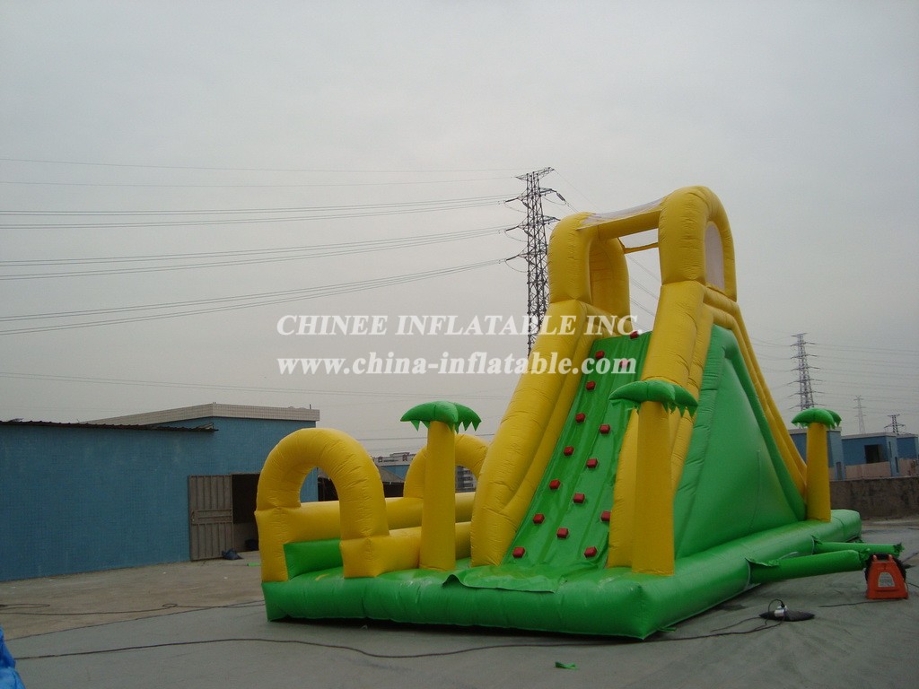 T8-243 Giant Jungle Theme Inflatble Slide