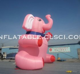 Cartoon1-167 Rózsaszín elefánt felfújható rajzfilm