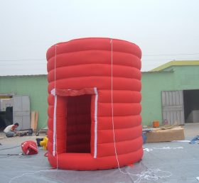 Tent8-1 Piros fotó fülke kocka pavilon felfújható fotó fülke