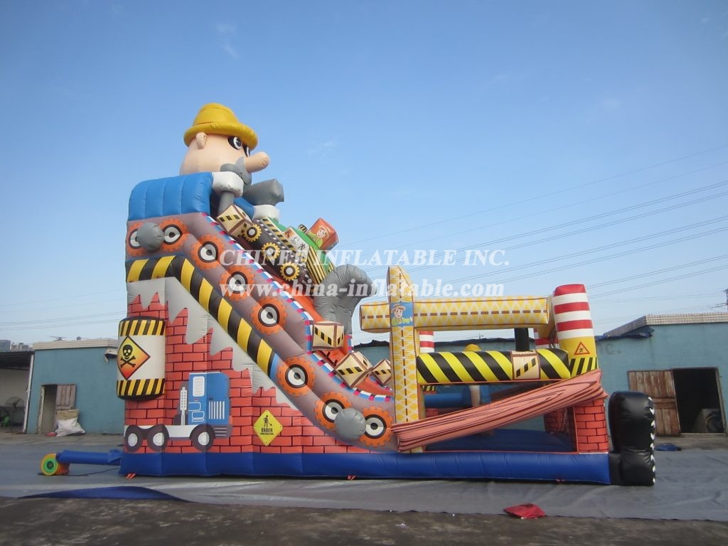 T8-1497 Bob The Builder Inflatable Slide
