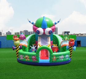 T6-442 Szörnyeteg óriás felfújható vidámpark felfújható nagy trambulin játszótér gyerekeknek