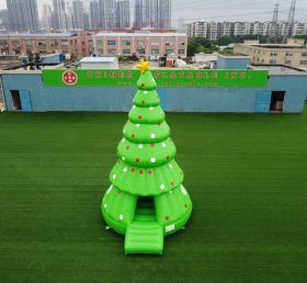 T2-3410 Felfújható karácsonyfa ünnepi téma ugráló ház gyerekek party játék
