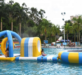 S44 Aqua Park légmentes vízi játék úszó a tengeren Felfújható nagy víz trambulin gyerekeknek és felnőtteknek