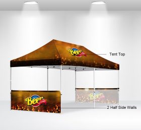 F2-11 10 × 20 2 féloldali fali összecsukható sátor/reklám sátor