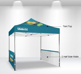 F2-2 10 × 10 2 fél oldalfal összecsukható sátor/reklám sátor