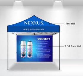 F2-3 10 × 10 1 teljes hátsó fal összecsukható sátor/reklám sátor