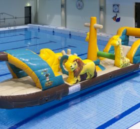 WG1-042 Oroszlán és zsiráf felfújható úszó vízi sportok park medence játék