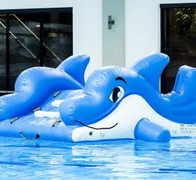 WG1-007 Delfin felfújható vízi sportok park medence játék