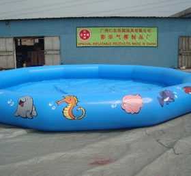 POO17-1 Felfújható kerek medence gyerekeknek