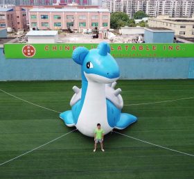 Cartoon2-386 Óriás felfújható rajzfilm 6 méter magas Pokémon lovaglás sárkány