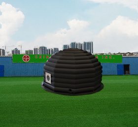 Tent1-4453 Fekete felfújható kupola