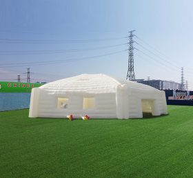 Tent1-4463 Hatalmas fehér hatszögletű felfújható yurt sport és party rendezvényekhez