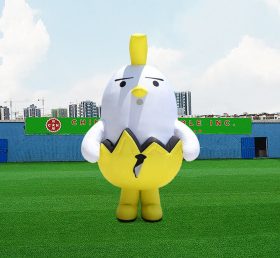 S4-601 Egyedi reklám dekoráció kakas felfújható sárga madár, tyúk készlet